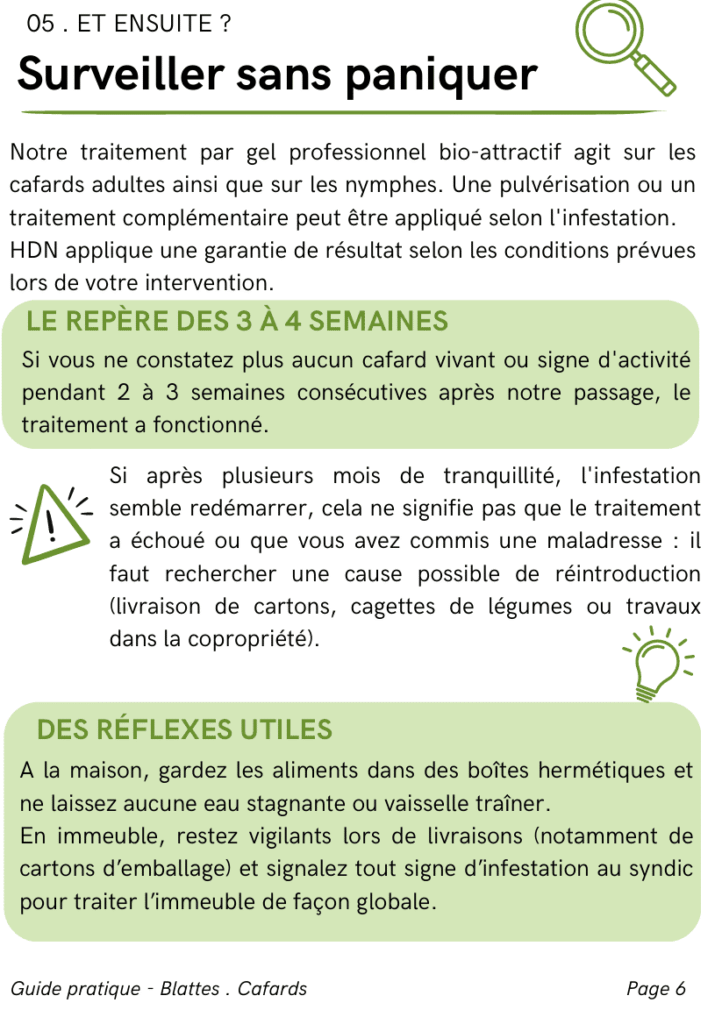 Traitement cafards