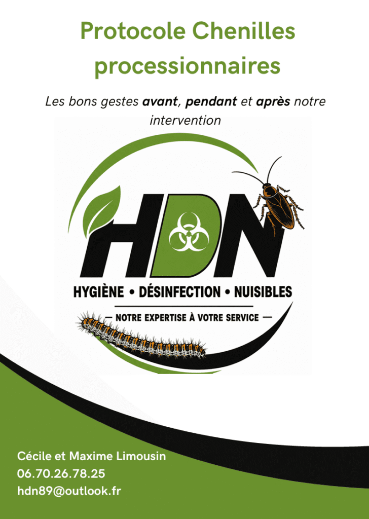 Protocole pour les chenilles processionnaires HDN